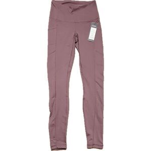 Yogalicious Women's High Waist Ankle Leggings Moonlite Mauve Size XS